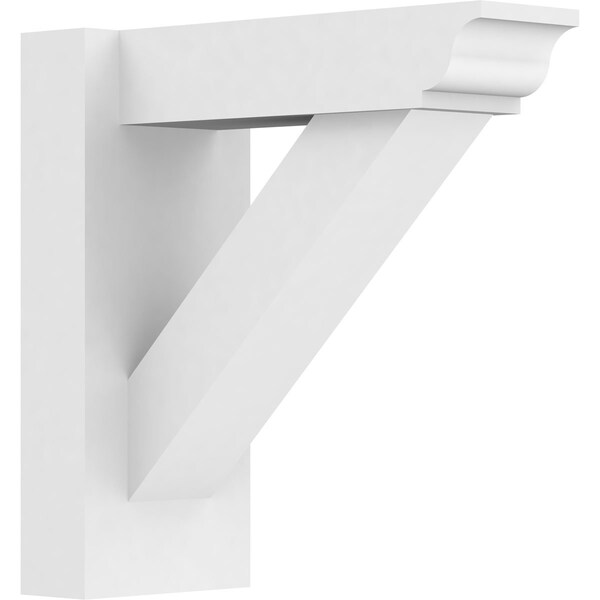 Ekena Millwork Traditional Architectural Grade PVC Outlooker with Traditional Ends, 5"W X 12"D X 12"H OUTP05X12X12TRA01 - main